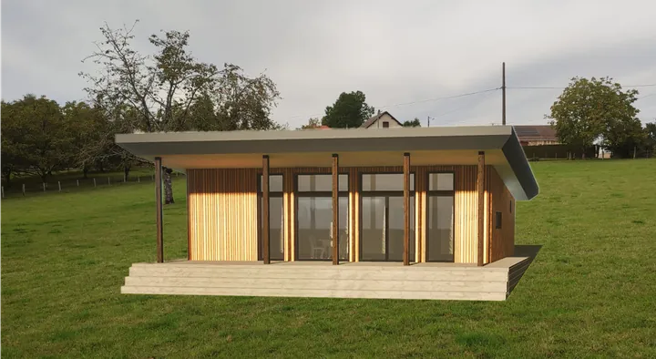 Render of the house in France